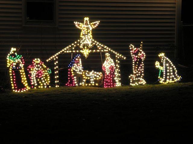 Outside nativity